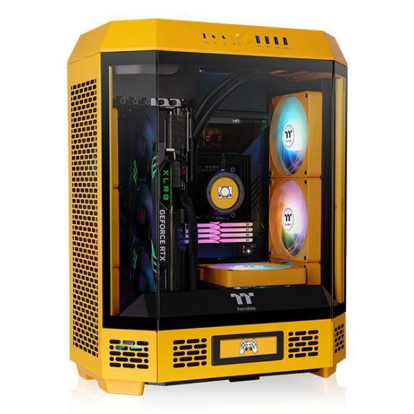 Caixa ATX THERMALTAKE The Tower 600 Bumblebee (ATX, micro ATX, Mini-ITX - PS2 - 2,5" - Amarelo) — miniatura 2