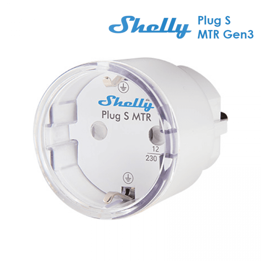 Tomada Inteligente SHELLY Plug S MTR Gen3 (Branca) — miniatura 2