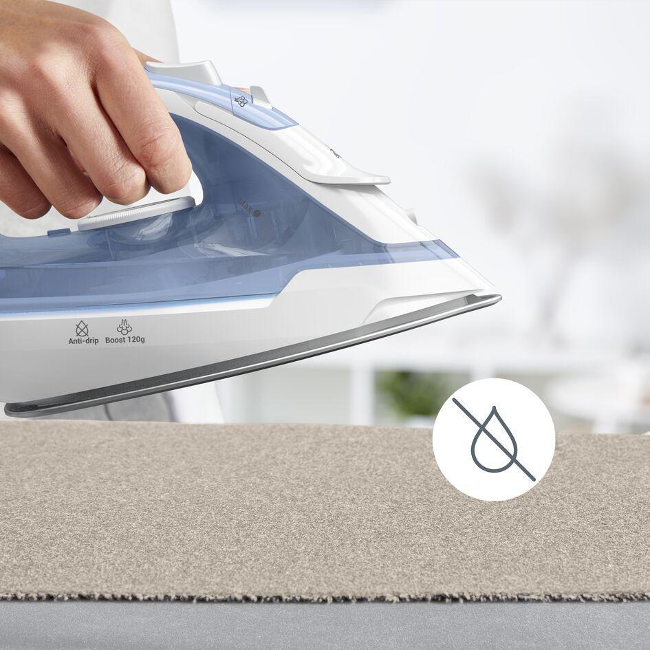 Ferro de Engomar a Vapor TEFAL FV2C41E0 (2000 W - 0,24 l - Base de cerâmica - Azul e Branco), miniatura 9
