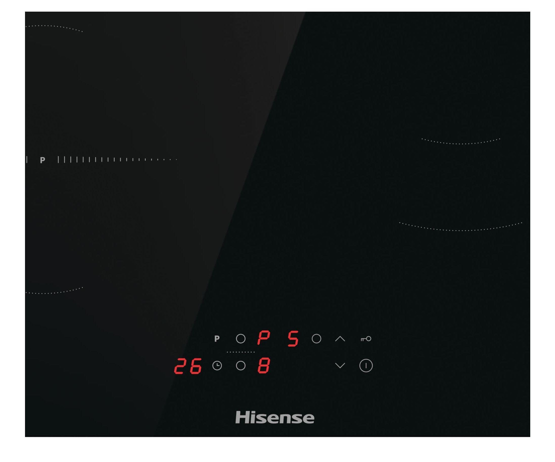 Placa de Indução Encastre HISENSE HI6321BSCE (3 zonas - 7100 W - Vidro-cerâmica - Preto), miniatura 3