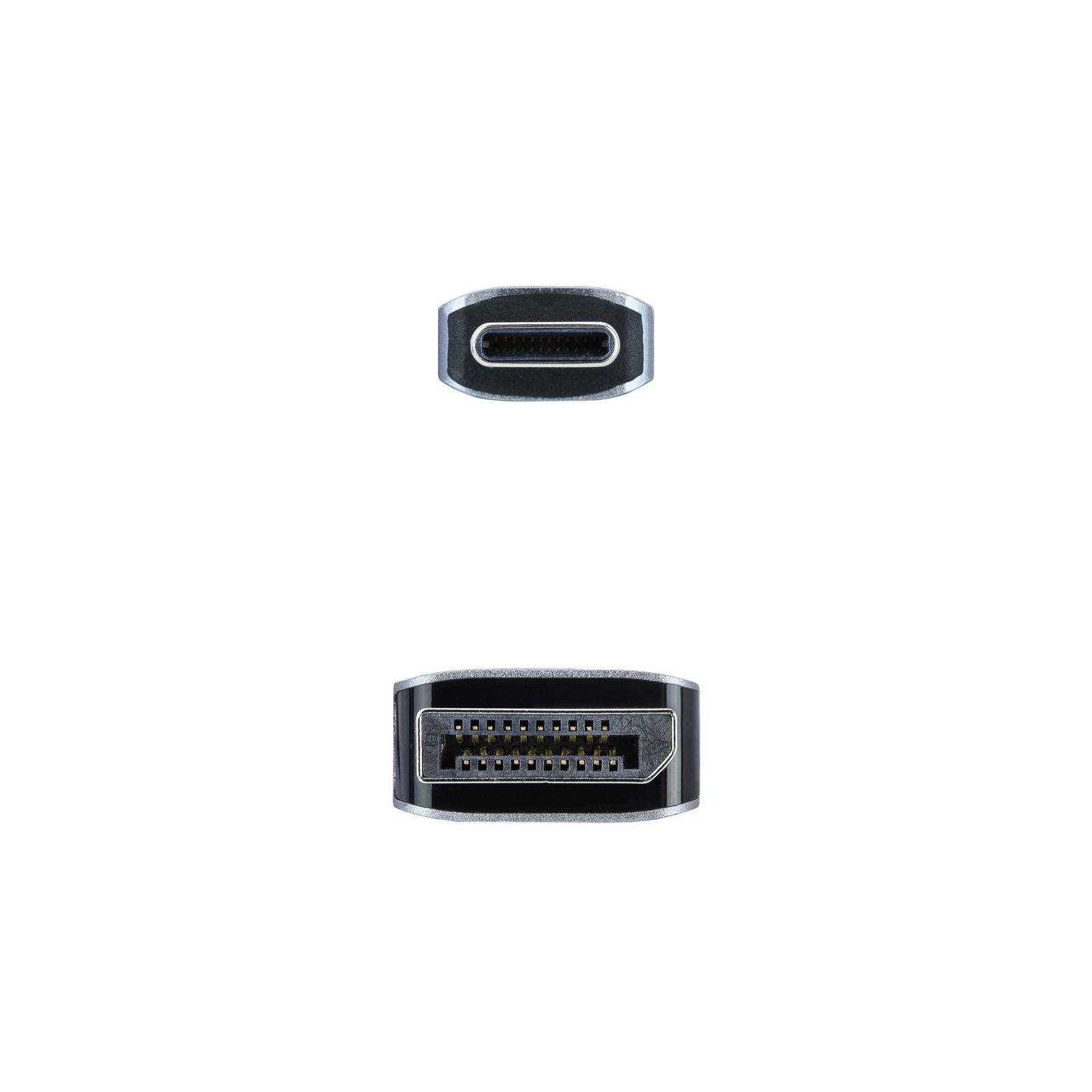Cabo de Vídeo USB-C para DisplayPort NANOCABLE 10.15.5002 (1,8 m - USB Type-C macho - DisplayPort macho - Preto) — miniatura 3