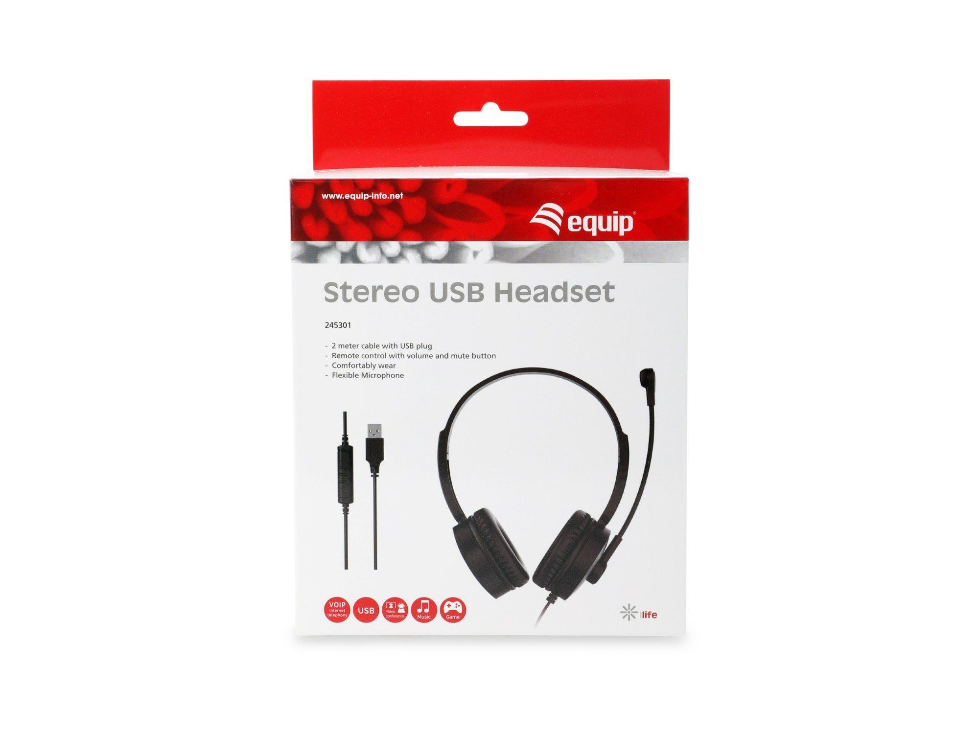 Auscultadores EQUIP 245301 (Binaural - Com fios - Supra-aural - Preto), miniatura 6
