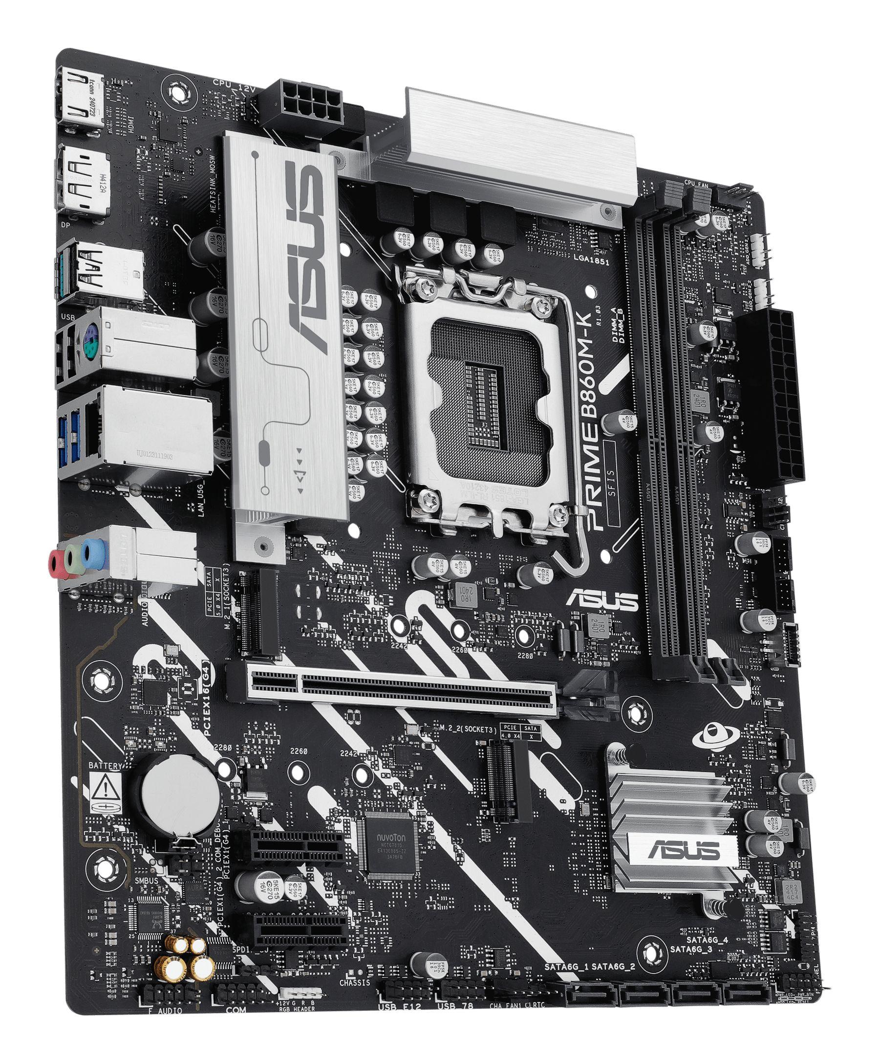Motherboard ASUS PRIME B860M-K (LGA 1851 (Socket V1) - Intel Core Ultra - micro ATX) — miniatura 3