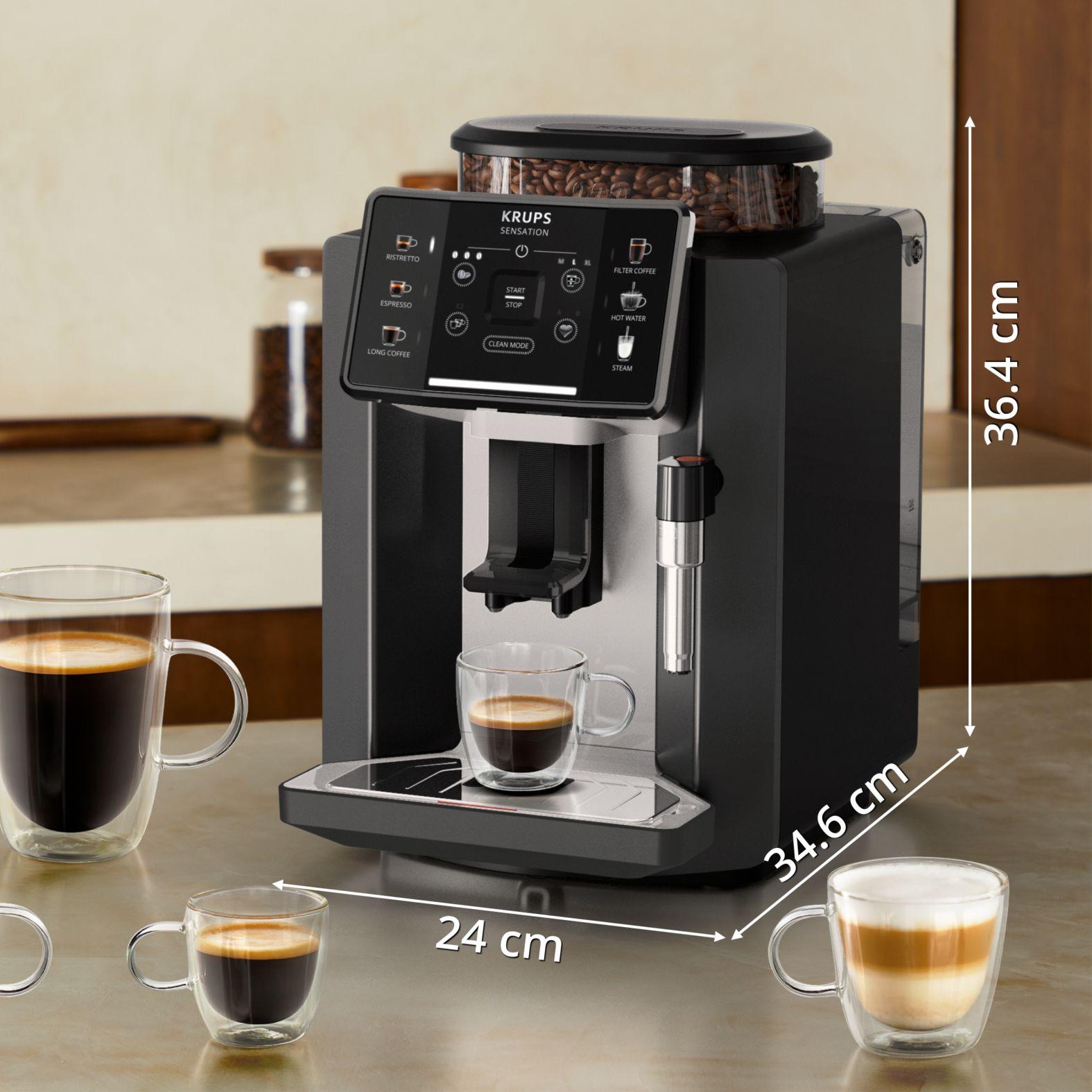 Máquina de Café Automática KRUPS EA910A10 (Grãos de café - 1450 W - 15 bar - Preto/Cromado) — miniatura 9