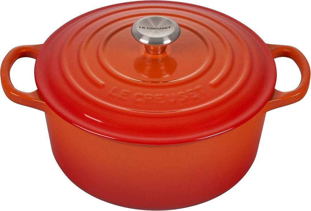 Caçarola Redonda LE CREUSET Signature 21177220902430 (Ferro fundido - Laranja) — miniatura 2