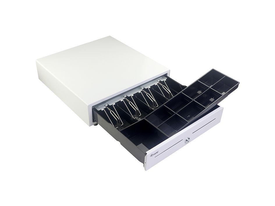 Gaveta de Dinheiro EQUIP 351011 (12V - RJ11 - 4 Notas/8 Moedas - Branco) — miniatura 6