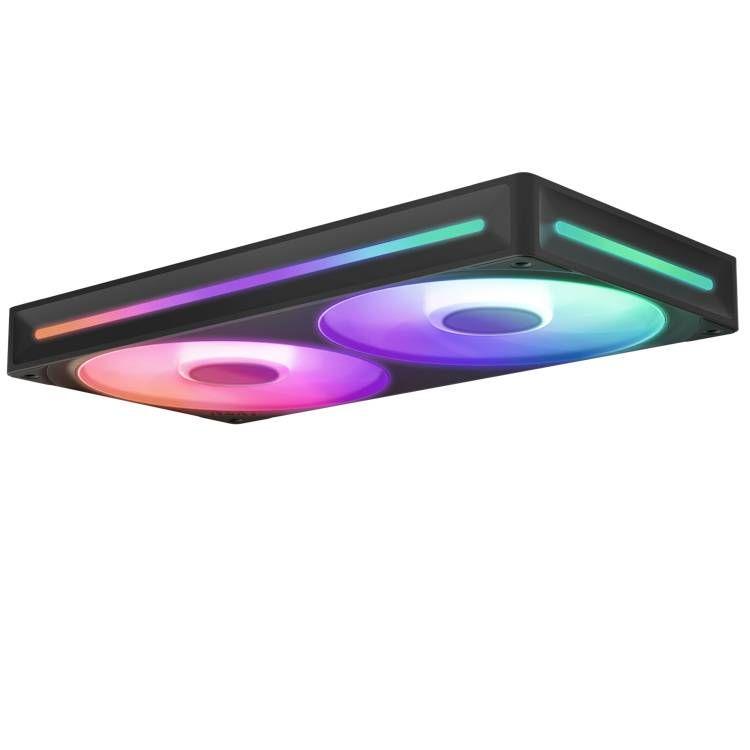 Ventoinha Dupla NZXT F240 RGB CORE (Plástico e borracha - Multicor - Preto), miniatura 3