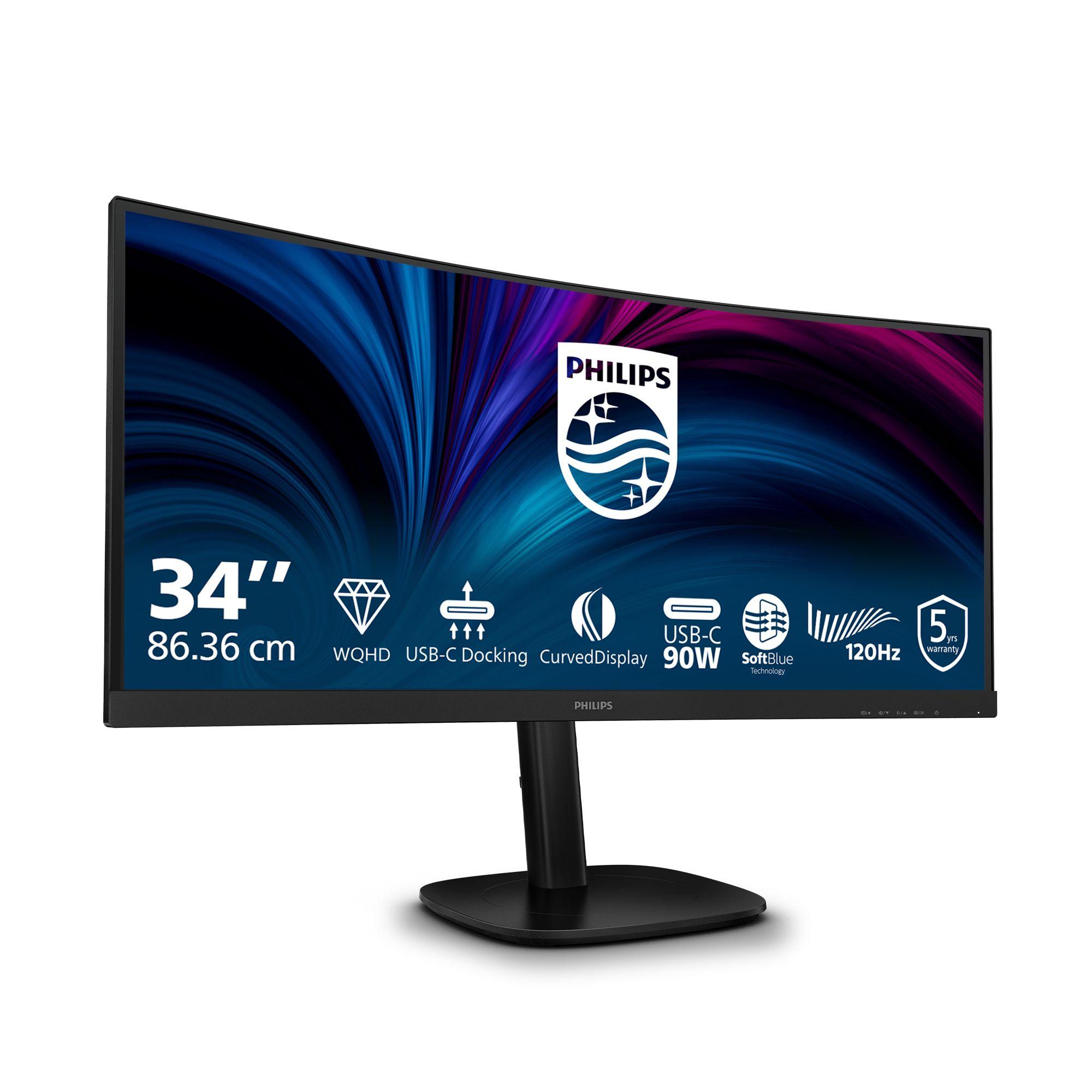 Monitor PHILIPS 34B2U3600C/00 (34" - VA - 120 Hz - Preto) — miniatura 2