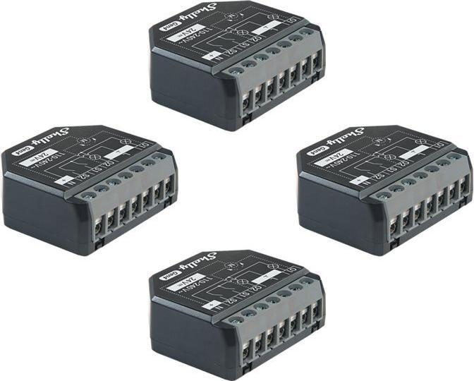 Relé Inteligente SHELLY 2PM Gen4 (Preto)