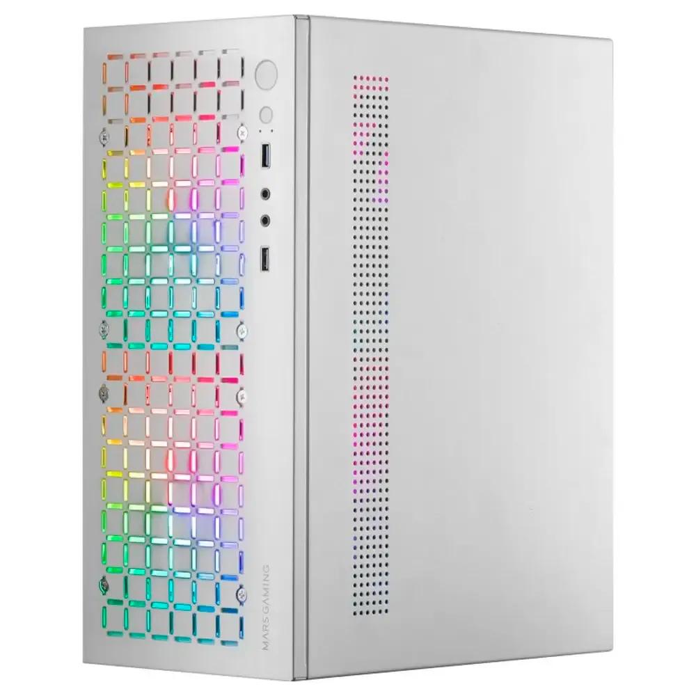 Caixa Micro-ATX MARS GAMING MC-CORE (micro-ATX, Mini-ITX - Mini Tower - Metal, Vidro temperado - Branco) — miniatura 5