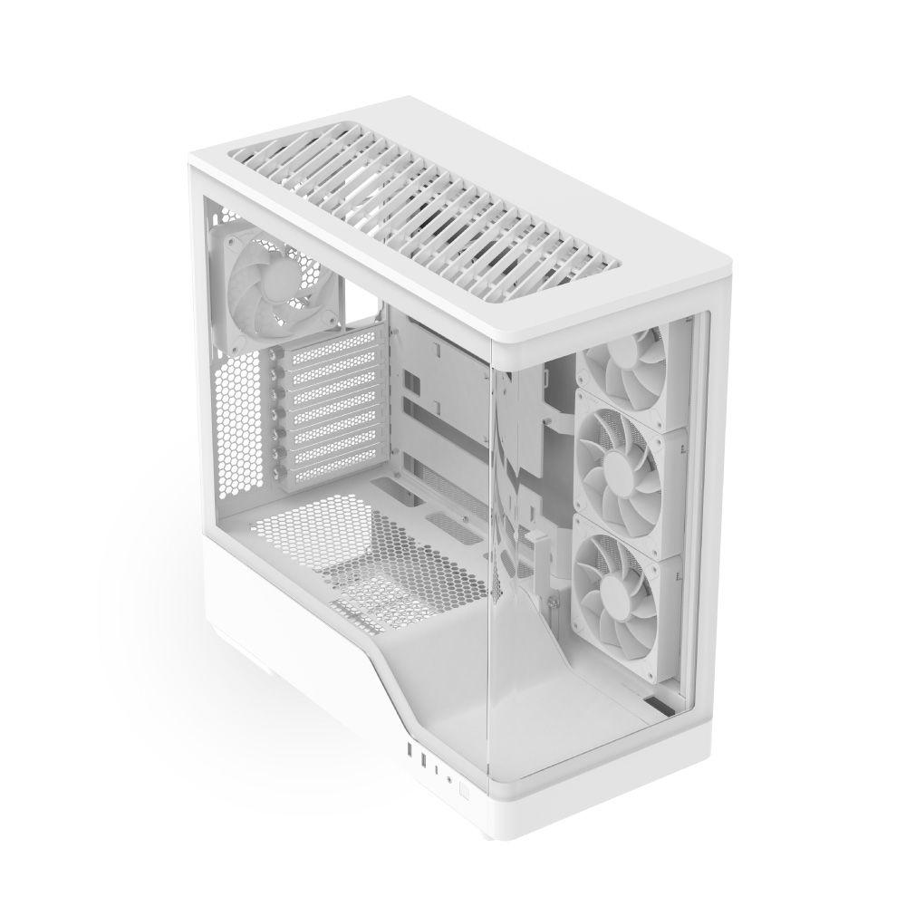 Caixa ATX AEROCOOL P500A-WT-v1 (ATX, Micro ATX, Mini-ITX - Midi Tower - SPCC, vidro temperado - Branco) — miniatura 3