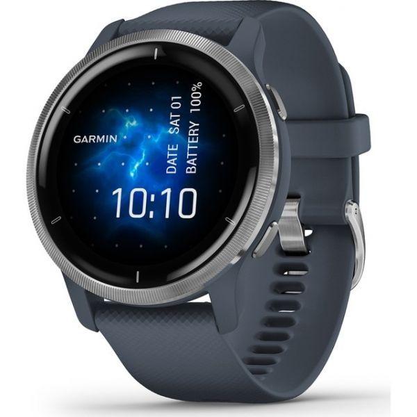 Smartwatch GARMIN Venu 2 010-02430-10 (45 mm - Azul Granito/Prateado) — miniatura 2