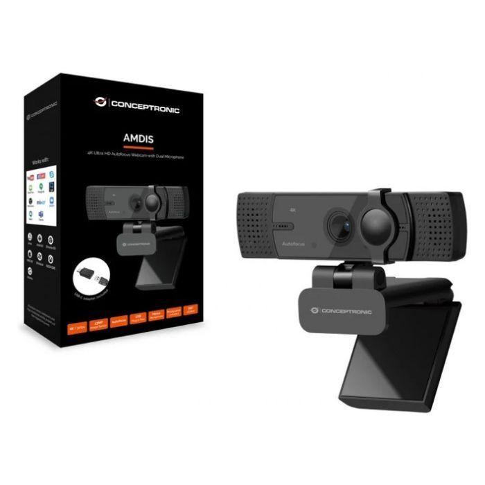 Câmara Web CONCEPTRONIC AMDIS07B (3840 x 2160 pixels - 30 fps - 2160p - Preto) — miniatura 4