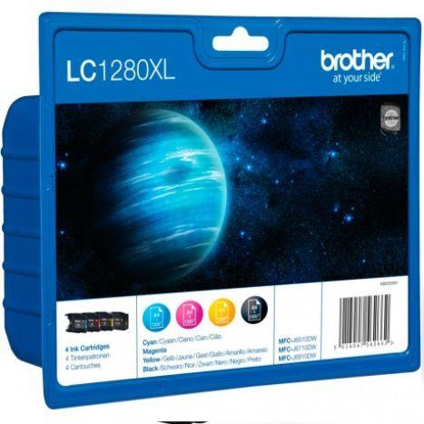 Pack de Tinteiros BROTHER LC1280XLVALBP (2400 páginas - Preto, Ciano, Magenta e Amarelo), miniatura 3