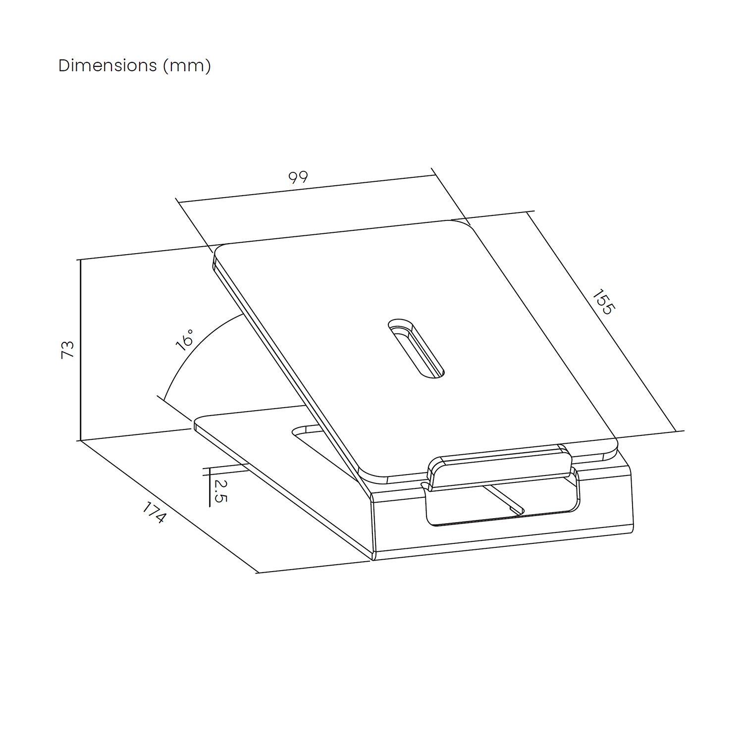 Conjunto de Suportes de Mesa para Colunas AISENS SPK08U-427 (Preto), miniatura 7