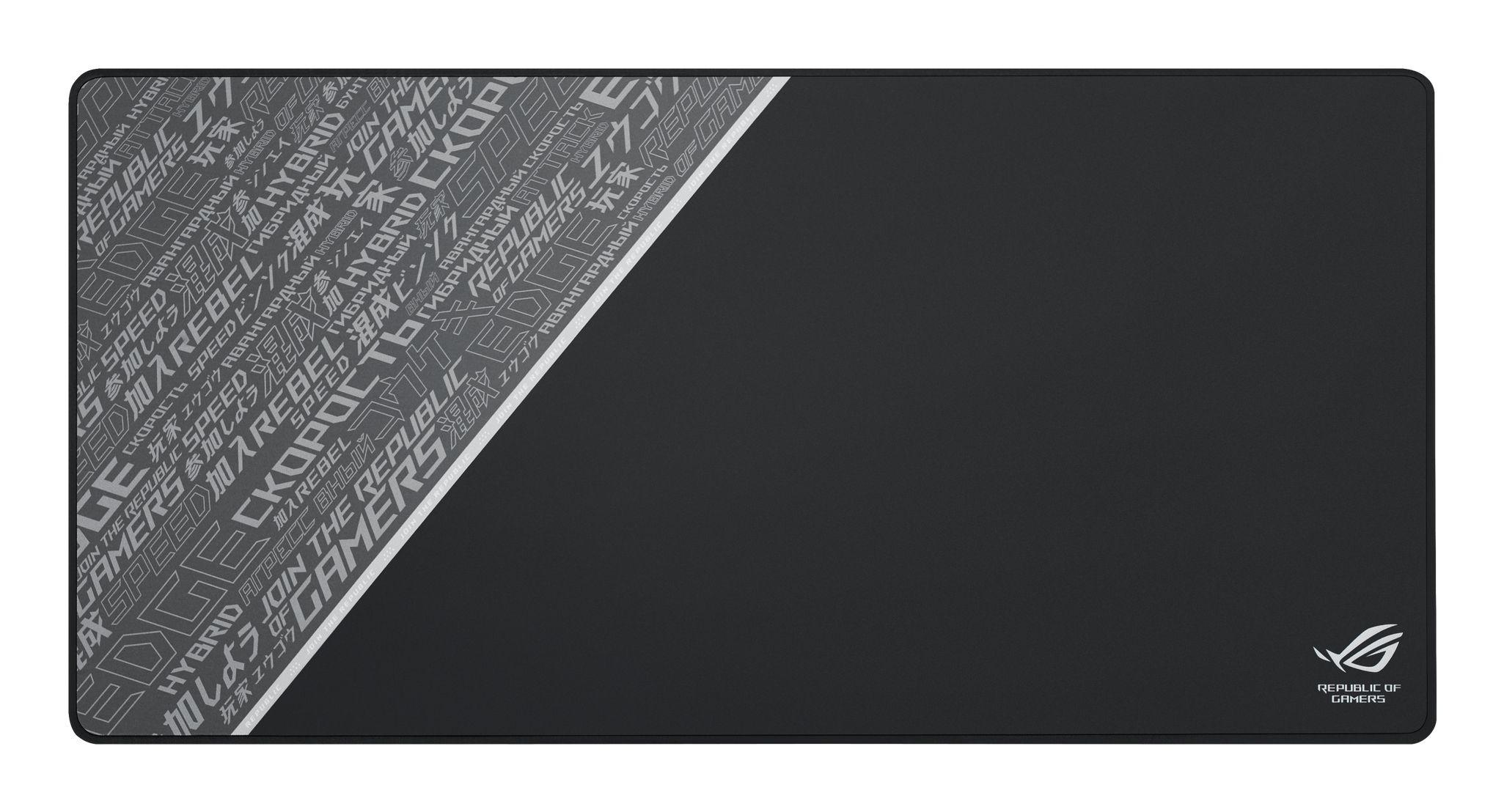Tapete de Rato Gaming ASUS ROG Sheath BLK LTD (Grandes - Tecido, Borracha - 3 mm - Preto, Cinzento e Branco)