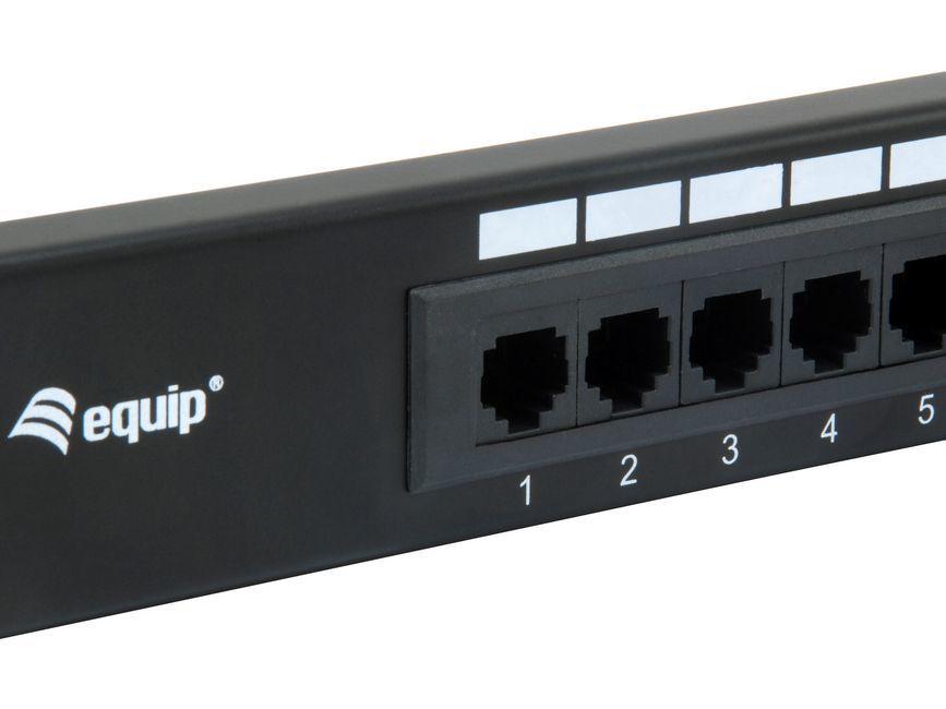 Painel de Patch EQUIP 235317 (19" - 1U - 16x RJ45 Cat5e - Preto) — miniatura 3