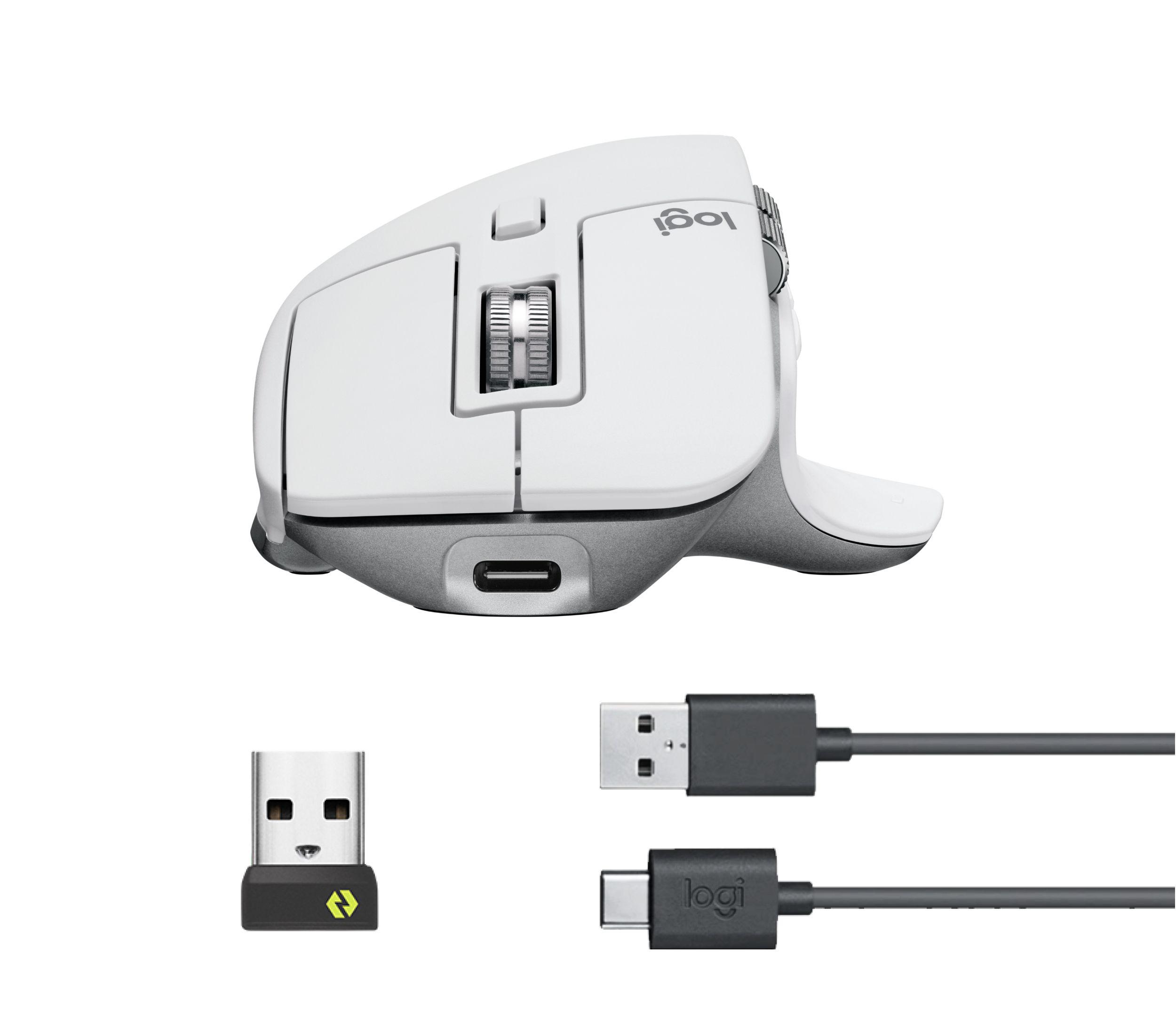 Rato LOGITECH MX Master 3S (Mão direita - 8000 DPI - Laser - Cinzento)