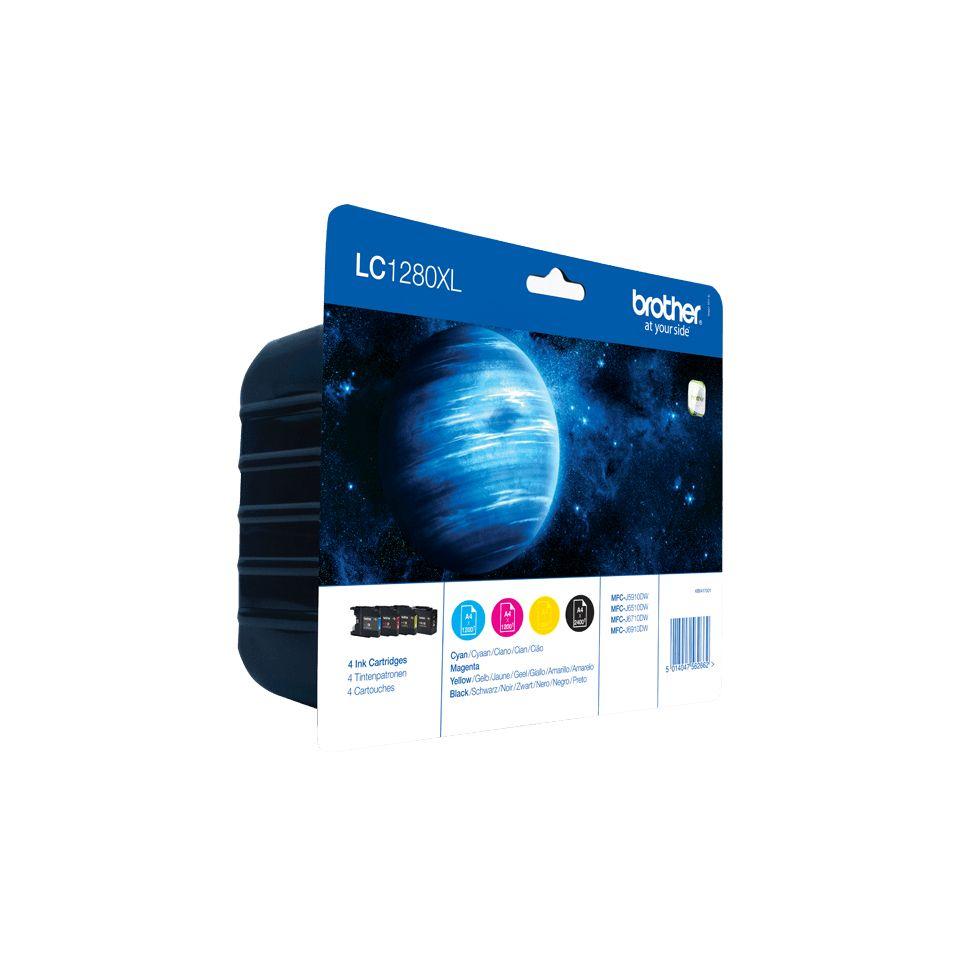 Pack de Tinteiros BROTHER LC1280XLVALBP (2400 páginas - Preto, Ciano, Magenta e Amarelo), miniatura 2