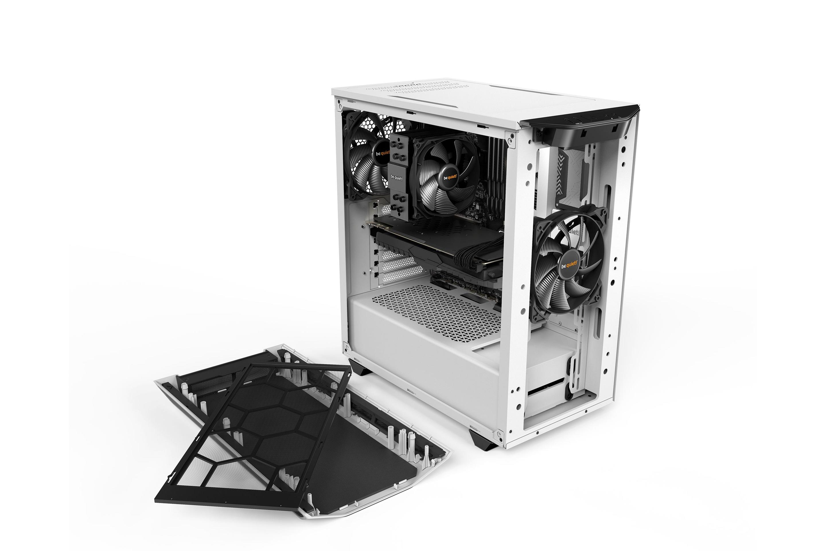 Caixa PC BE QUIET! Pure Base 500 Window (ATX, Mini-ATX, Mini-ITX - ATX, PS2 - Midi Tower - Branco) — miniatura 7