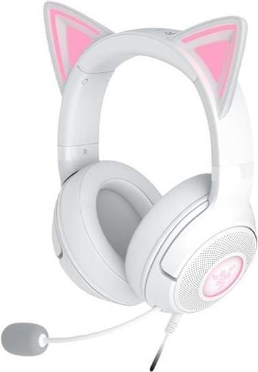 Headset Gaming RAZER Kraken Kitty V2 (Binaural - USB - Circum-aural - Branco)