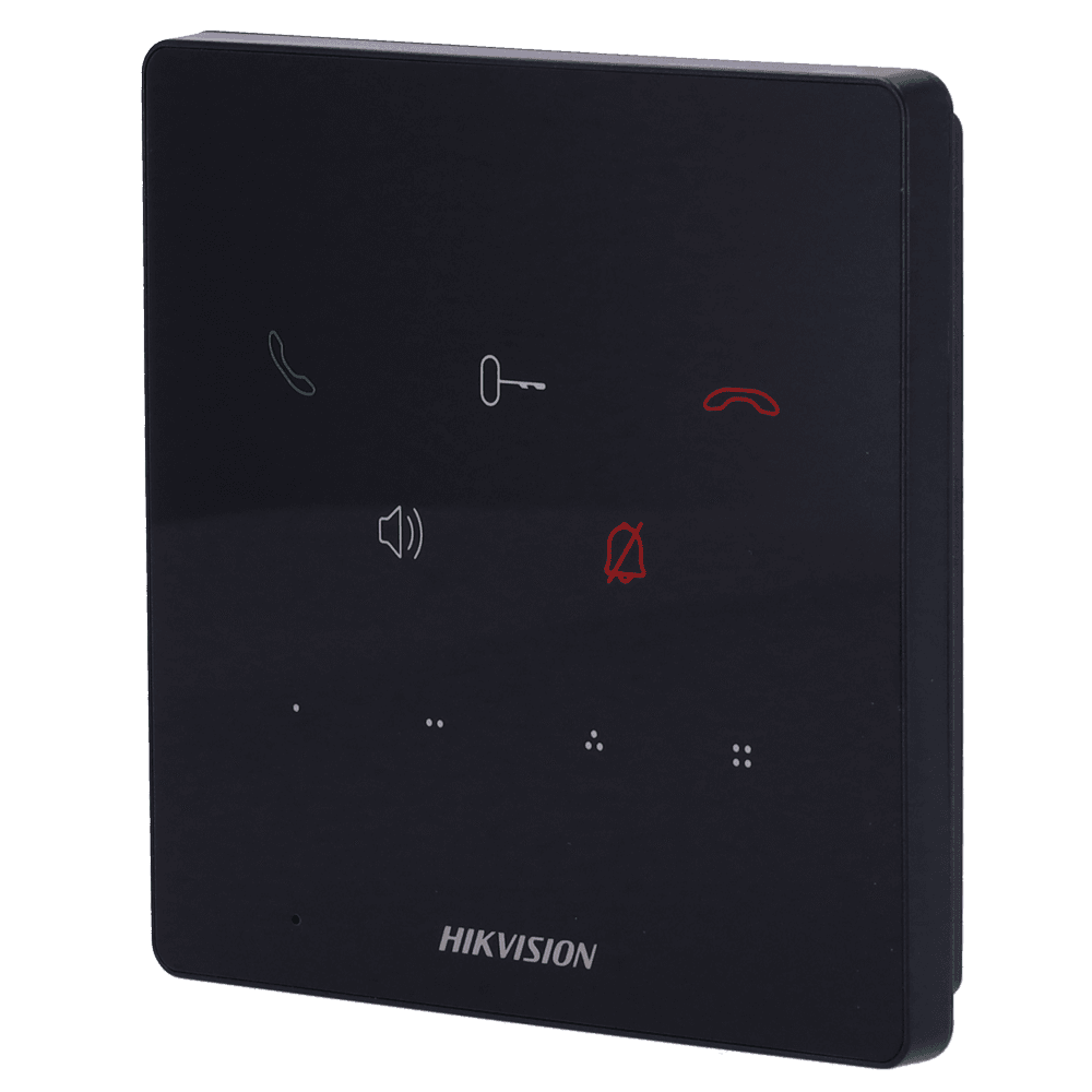 Intercomunicador IP HIKVISION DS-KH6000-E1 (PoE - 9 Botões Táteis - Preto)