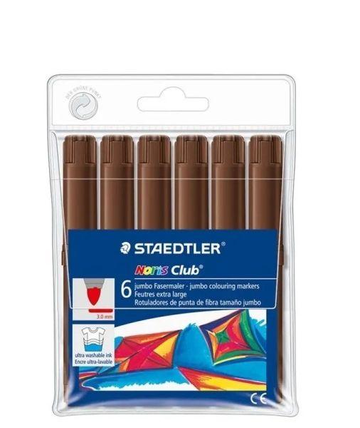Marcadores de Fibra Jumbo STAEDTLER Noris Jumbo 340 C6-76 (Castanho-claro)