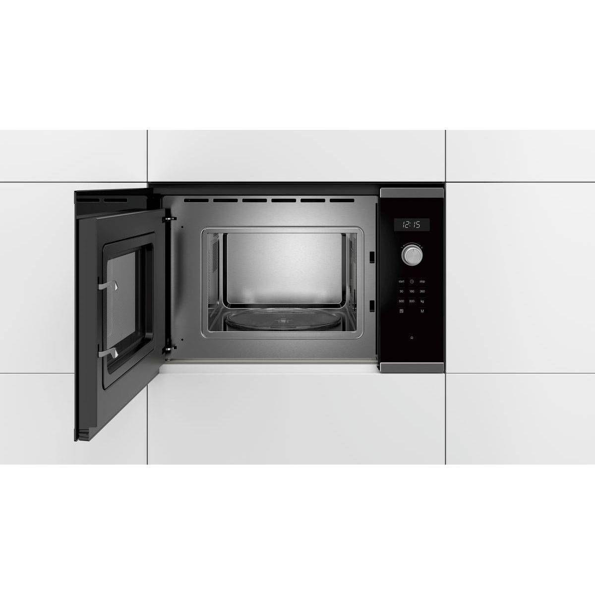 Micro-ondas de Encastre BOSCH BFL524MS0 (Altura 38,2 cm - Preto e Inox) — miniatura 3