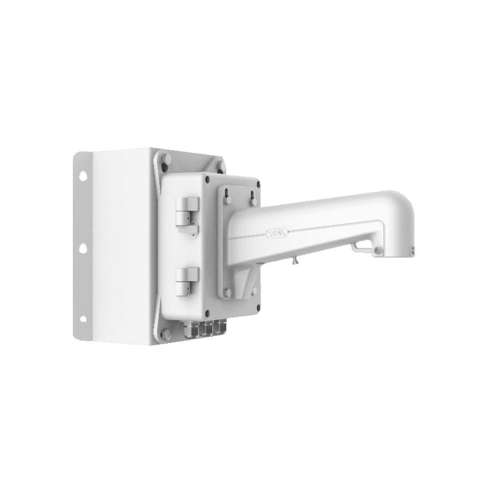 Suporte de Canto com Caixa de Ligação HIKVISION DS-1602ZJ-BOX-CORNER (Para Domes Motorizadas - Branco)