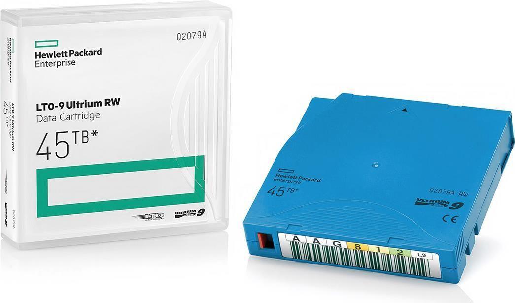 Fita de Dados HP Q2079A / LTO9 (Regravável e de gravação única - 1000 MB/s - Azul)