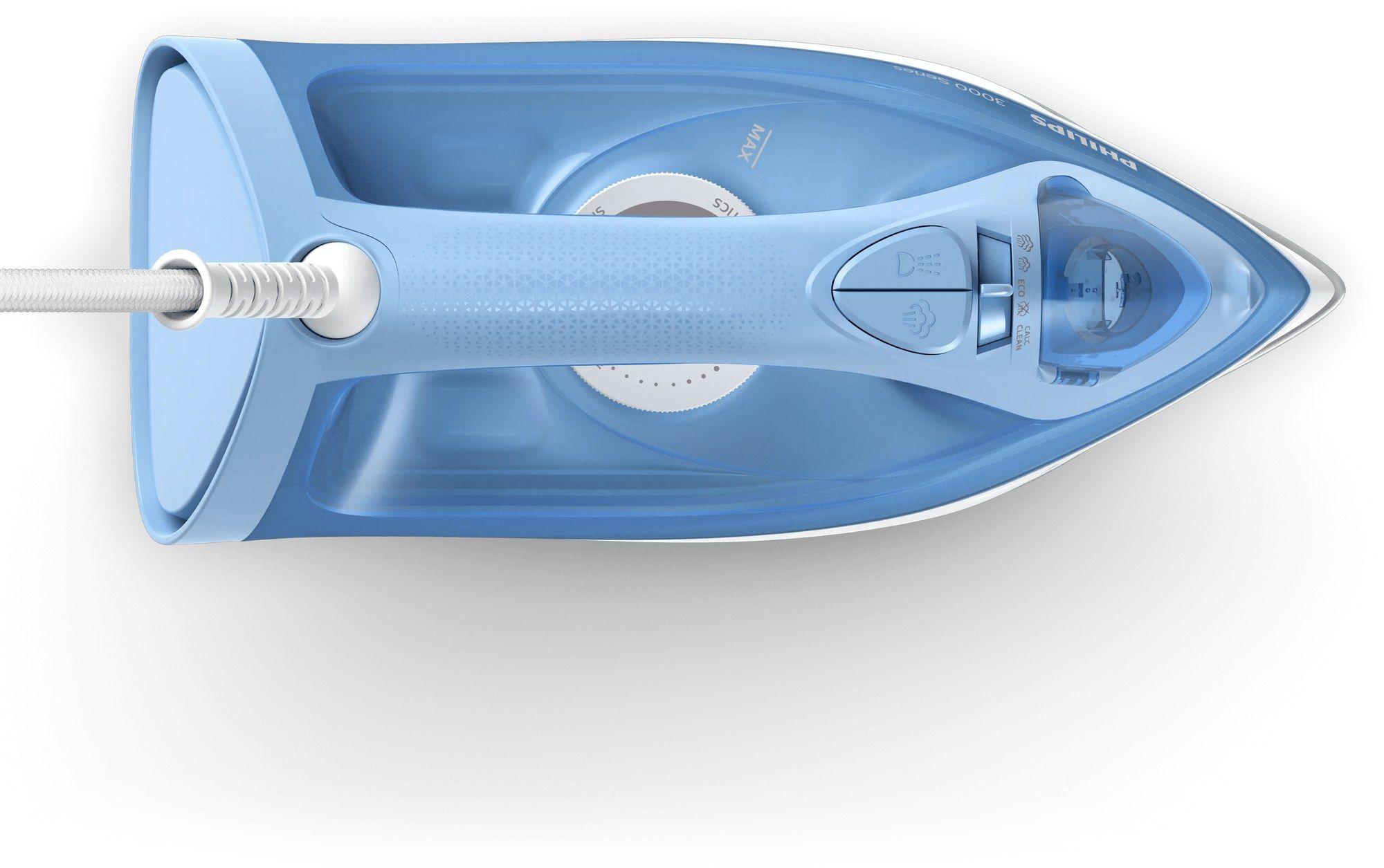 Ferro de Engomar a Vapor PHILIPS 3000 Series DST3020/20 (2200 W - 0,3 l - Base de cerâmica - Azul), miniatura 2