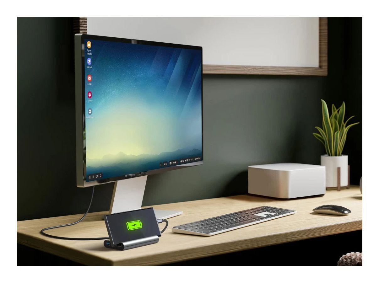 Hub USB-C HAMA Connect2Mobile V2 (0,15 m - Antracite) — miniatura 4