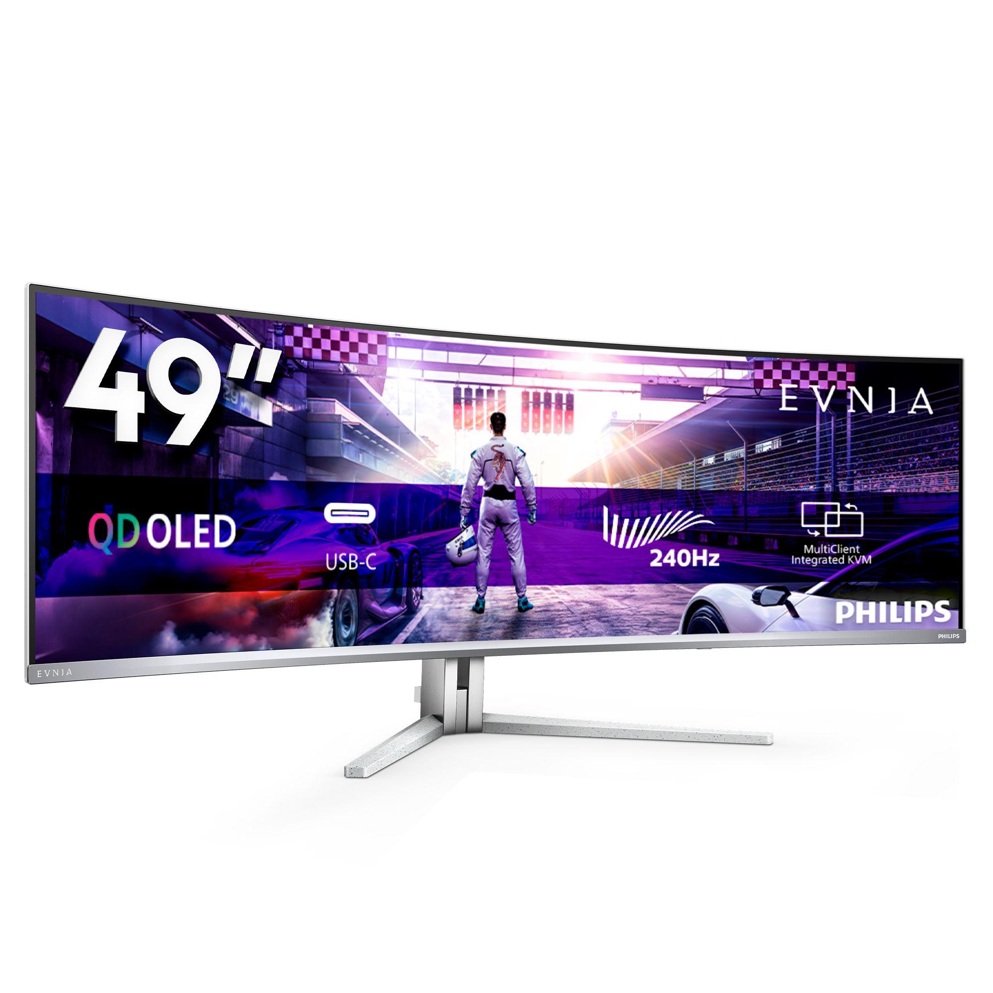 Monitor PHILIPS Evnia 49M2C8900/00 (48,9" - OLED - 240 Hz - Branco) — miniatura 2