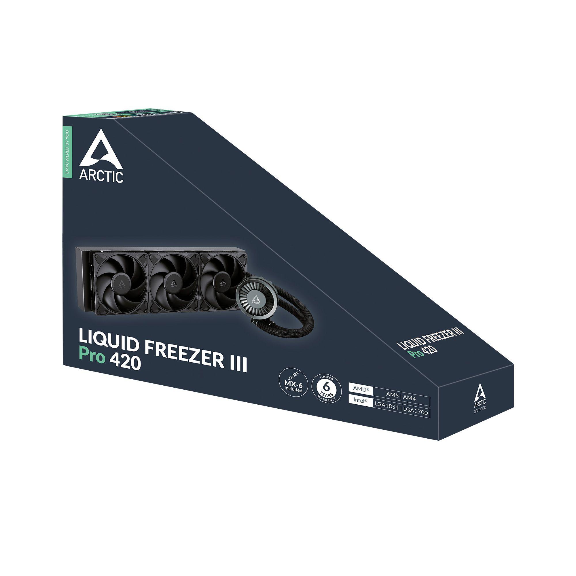 Refrigerador Líquido All-in-One ARCTIC Liquid Freezer III Pro 420 (12 cm - 2500 RPM - 4-pin - Preto) — miniatura 5