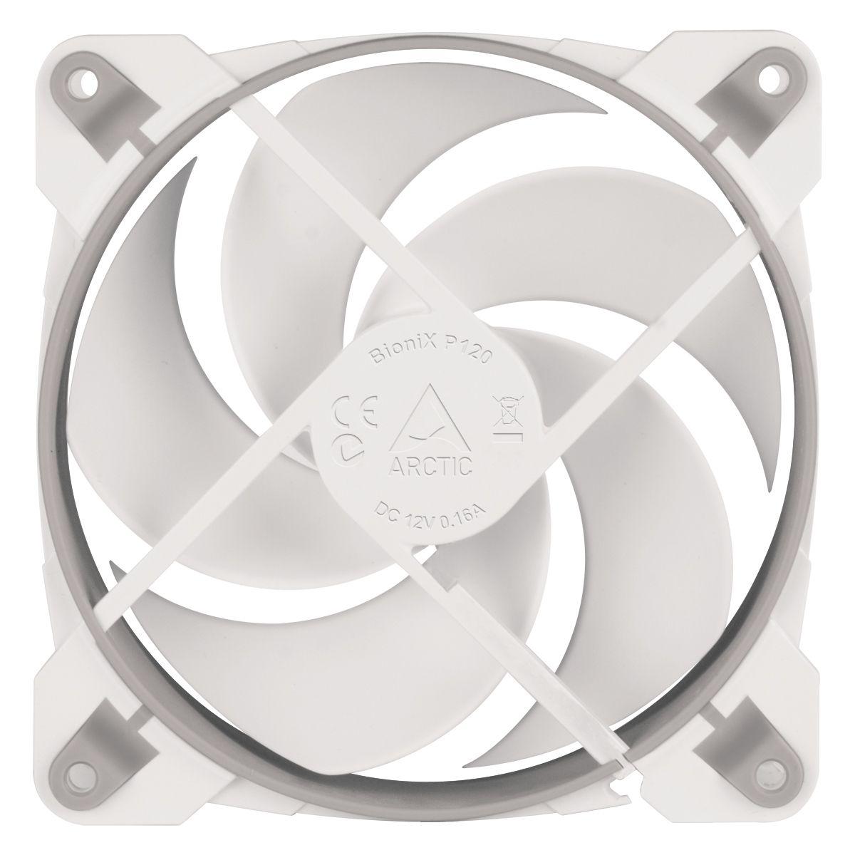Ventoinha para Caixa de Computador ARCTIC BioniX P120 PWM PST (Não suportado - Cinzento e Branco) — miniatura 5