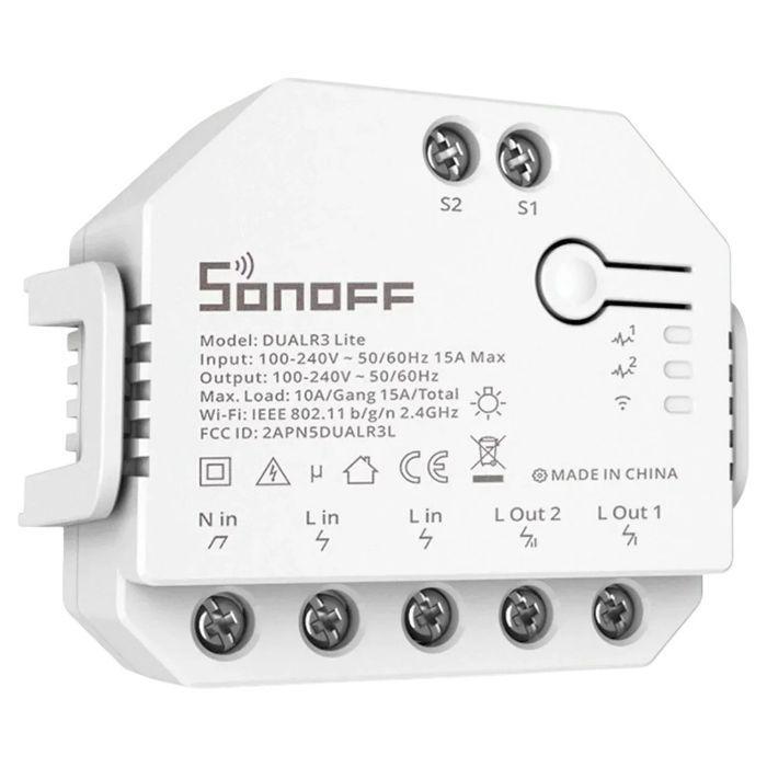 Módulo de Interruptor Inteligente SONOFF DUALR3 Lite (PC V0 retardador de fogo - Branco), miniatura 2
