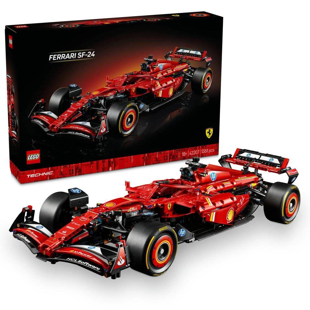 LEGO 42207 Technic Carro Ferrari SF-24 F1 (18+ anos - 1361 peças) — miniatura 3