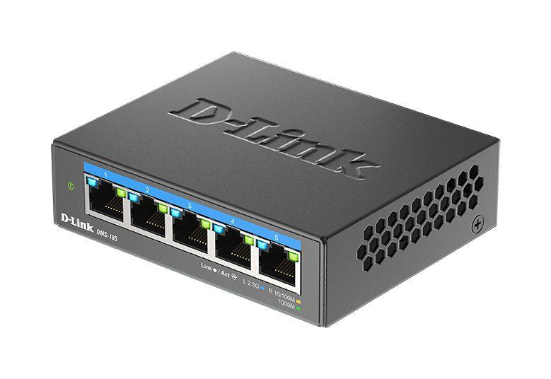 Switch D-LINK DMS-105 (2.5G Ethernet - 8,1 MB - 25 Gbit/s - Preto) — miniatura 5