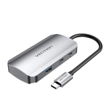Hub USB-C VENTION TNDHB (0,15 m - USB-C - Cinzento) — miniatura 2