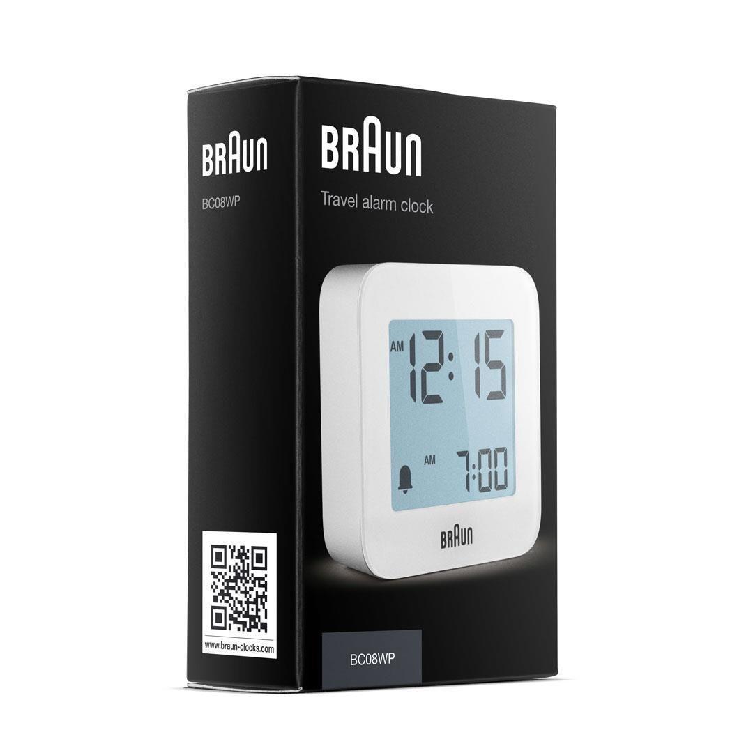 Despertador Digital Controlado por Rádio BRAUN BC08W-DCF (Branco), miniatura 6