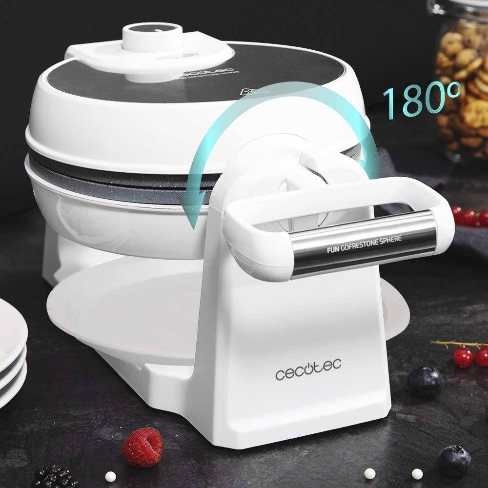 Máquina de Waffles CECOTEC Fun Gofrestone Sphere (Branco) — miniatura 5