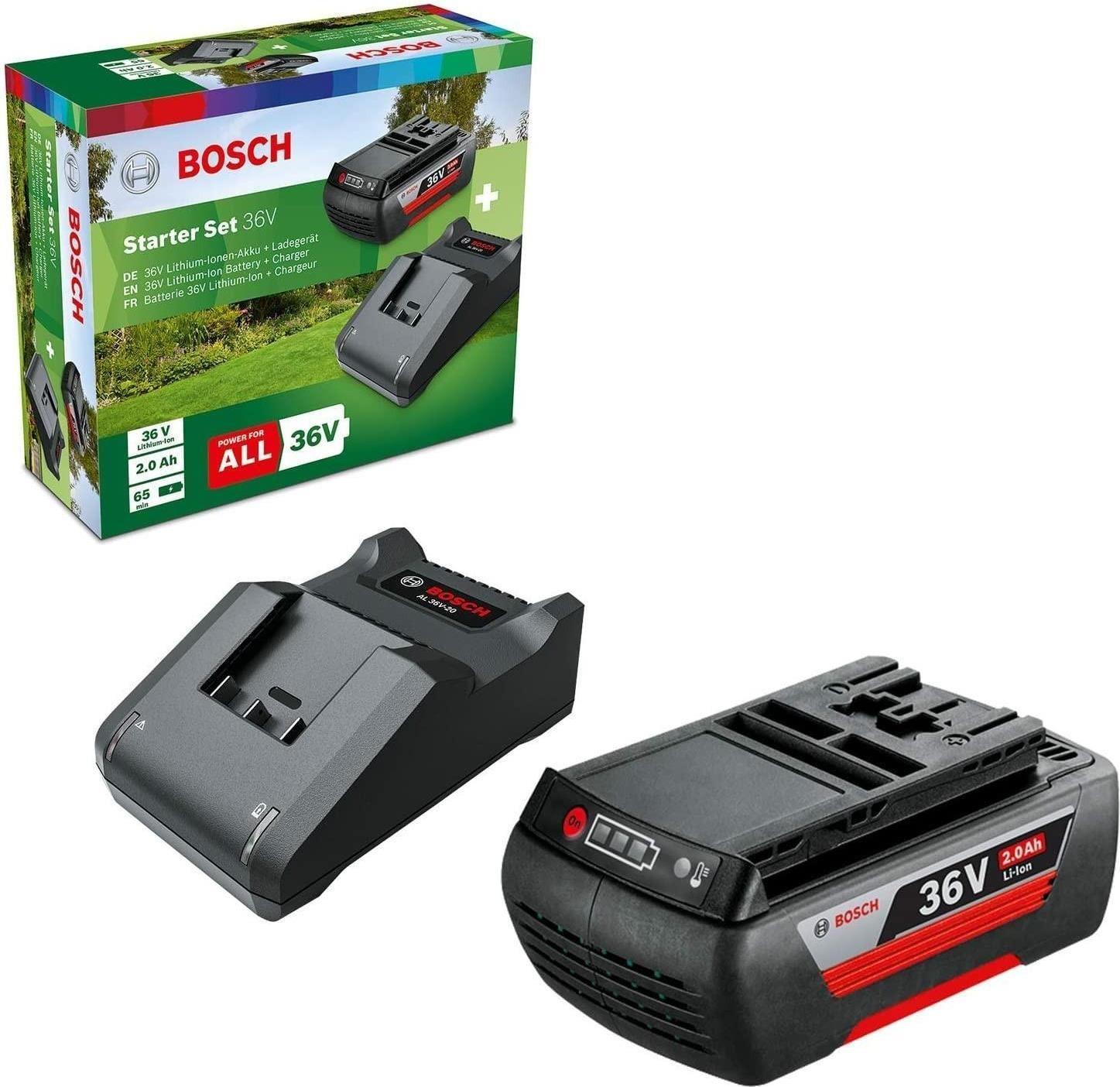 Kit de Inicialização de Bateria e Carregador BOSCH F.016.800.609 (Prateado)