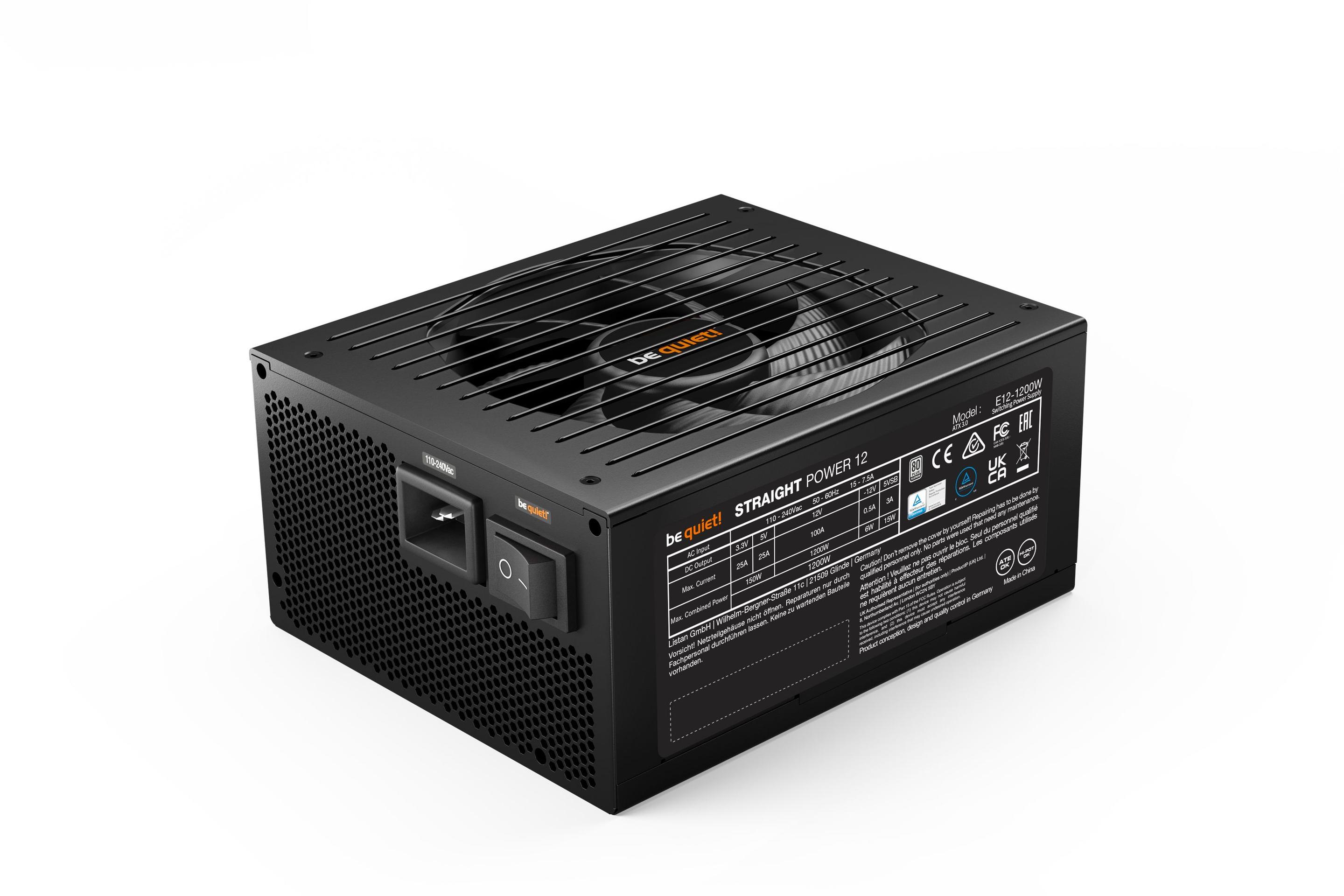 Fonte de Alimentação BE QUIET! Straight Power 12 BN339 (ATX - 1200 W - 80 Plus Platinum - Preto), miniatura 3
