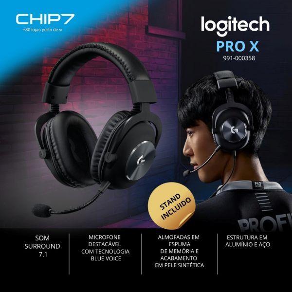 Headset Gaming LOGITECH G PRO X (Binaural - Áudio de 3,5 mm - Circum-aural - Preto) — miniatura 2