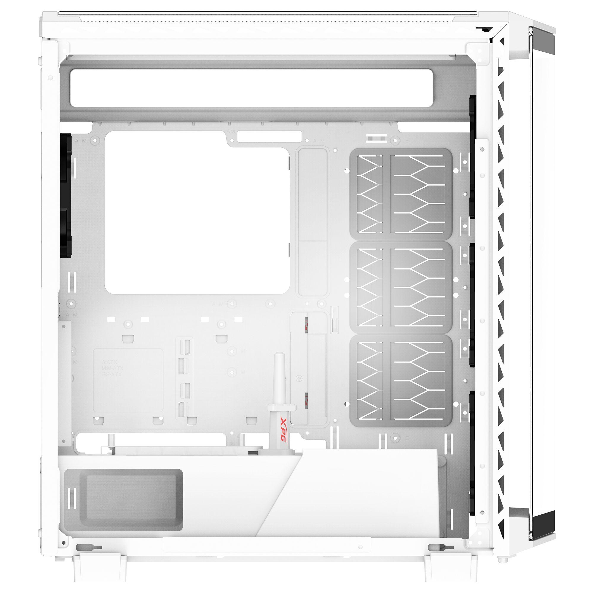 Caixa PC XPG BATTLECRUISER II (Midi Tower - Aço inoxidável - 17,5 cm - Branco) — miniatura 3