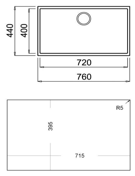 Lava-Loiça de Encastre TEKA Square 72.40 TG (Preto), miniatura 3