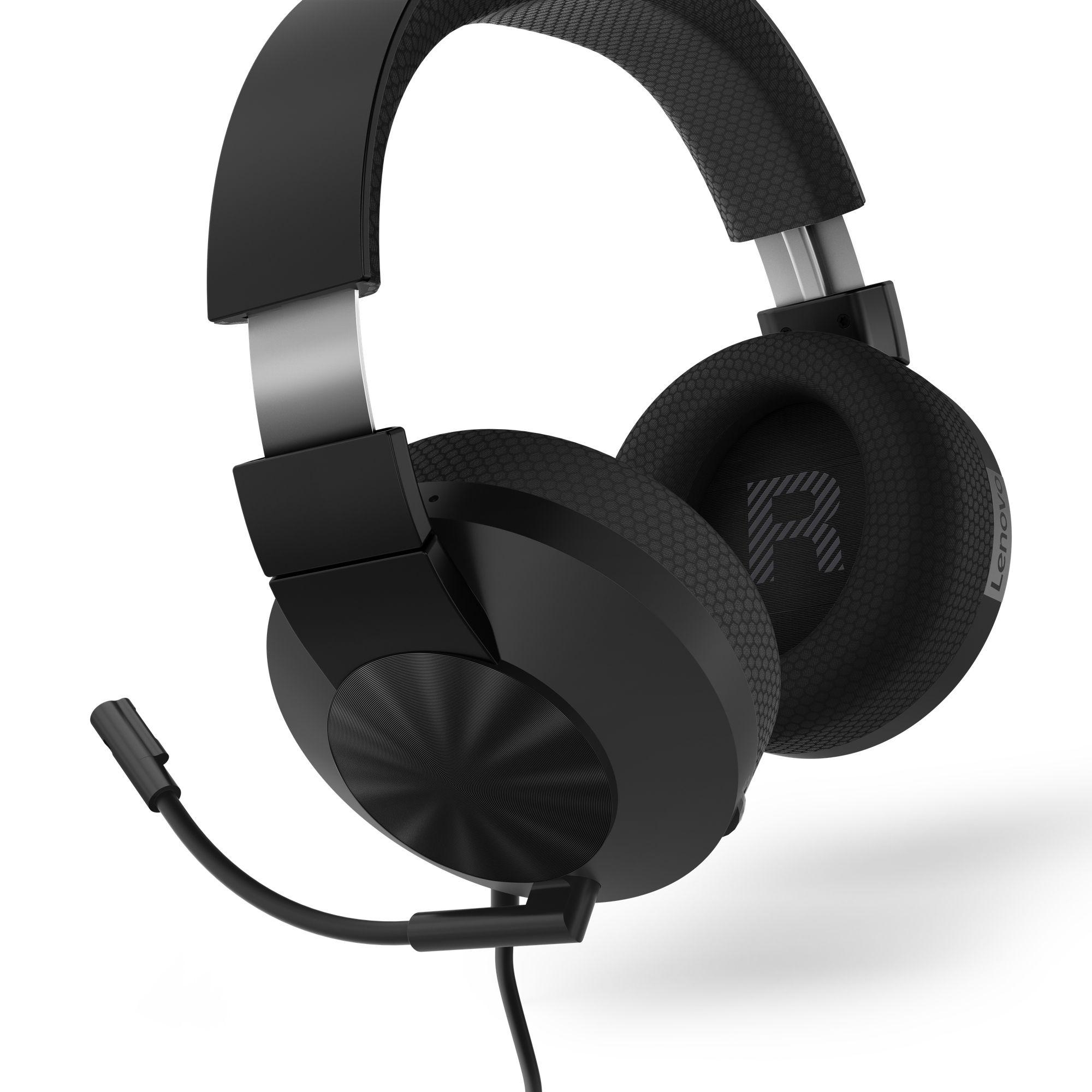 Headset Gaming LENOVO Legion H210 (Binaural - Com fios - Sobre a orelha - Preto), miniatura 2
