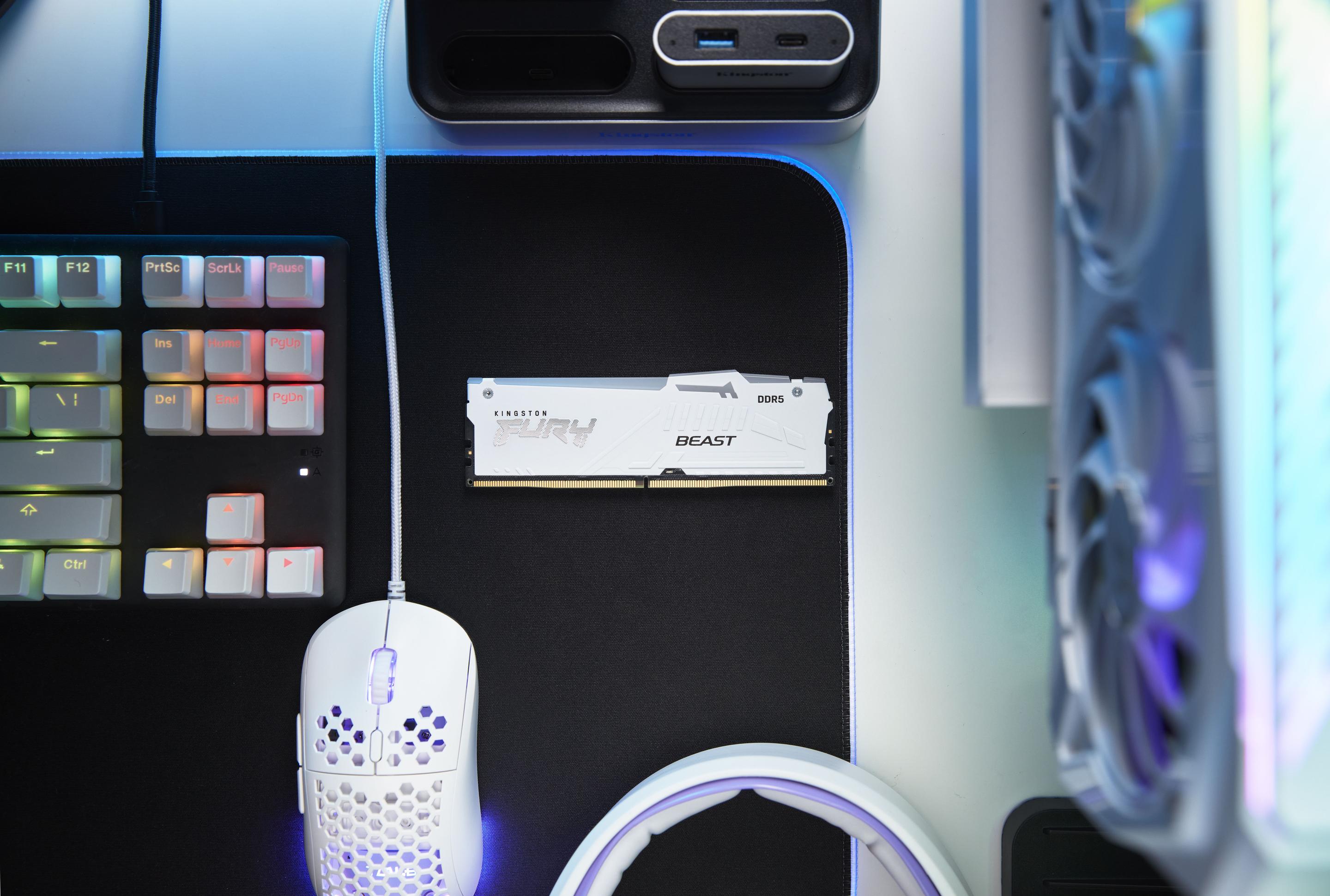 Memória RAM KINGSTON FURY Beast RGB White KF560C30BWEAK2-32 (6000 MHz - 32 GB - DIMM) — miniatura 8