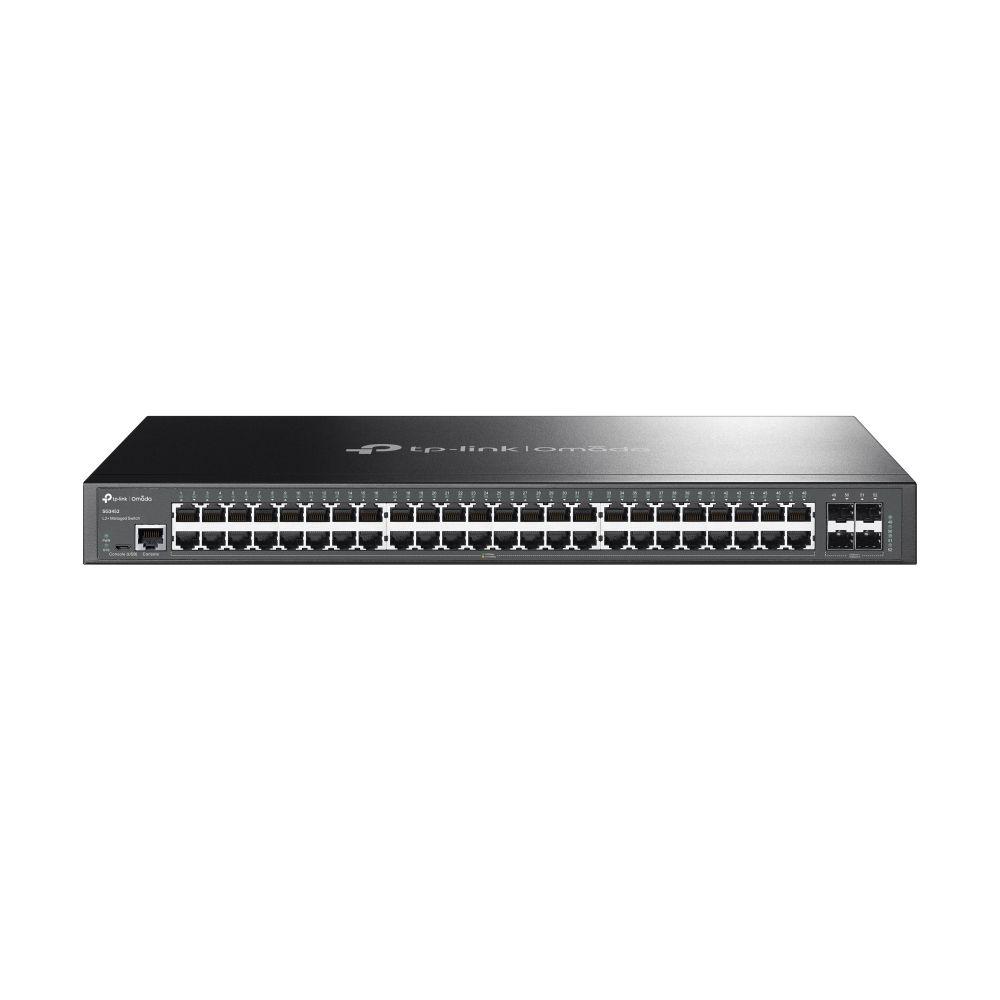 Switch TP-LINK Omada SG3452 (Gigabit Ethernet - 10, 100, 1000 Mbit/s - 104 Gbit/s - Preto)