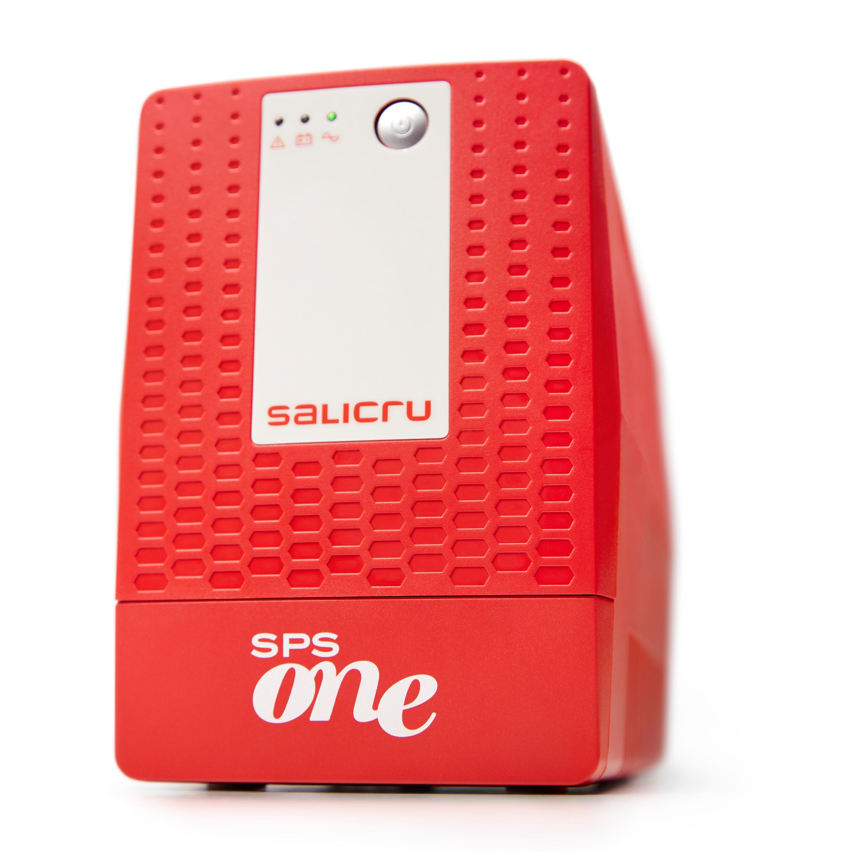 UPS SALICRU SPS 1500 ONE (USB HID - Windows, Linux, Unix e Mac - USB Type-B - Vermelho e Branco) — miniatura 3